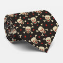 Recherche de dessin de crâne cravates Rouge