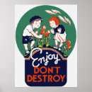 Zoek naar vernietiging posters Retro