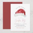 Recherche de noël invitations Chapeau santa