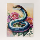 Recherche de serpent puzzles Aquarelle