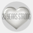 Recherche de argent de coeur autocollants Anniversaire d'argent