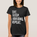 Zoek naar stratégie tshirts Mahjongspel