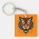 Recherche de tête de tigre porteclés Faune