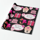 Recherche de girly papier cadeau Papier d'emballage d'anniversaire