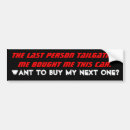Recherche de respect voiture autocollants Humour