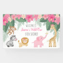 Recherche de baby girl shower banderoles Safari