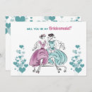 Zoek naar jaren 50 stijl briefkaarten Bruidsmeisje