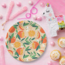 Recherche de fruit assiettes en papier Fleurs