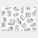 Recherche de motif de livres papier cadeau Bibliothèque