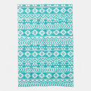 Recherche de motif tribal cuisine linges Bleu