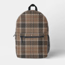Recherche de motif de tartan sacs Brun