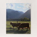 Recherche de vache puzzles Montagnes