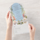 Recherche de floral bleu mariage invitations Tout en un
