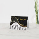 Recherche de notes musicales vœux cartes Clavier