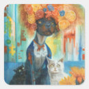 Recherche de chat orange autocollants Floral