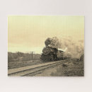 Recherche de locomotives vapeur puzzles Vintage