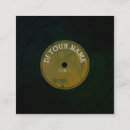 Recherche de producteur record cartes visite Musicien