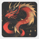 Zoek naar gouden draak stickers Zwart