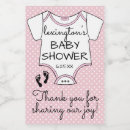 Recherche de le rose blanc remercient Baby shower