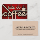 Recherche de barista cartes visite Marron