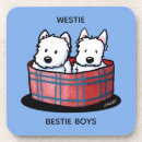 Zoek naar westie onderzetters Hond