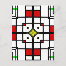 Recherche de carré abstrait cartes postales Formes