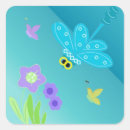 Recherche de libellules colorées autocollants Nature