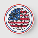 Recherche de drapeau américain rond horloges Fête de l'indépendance