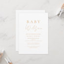 Recherche de brown baby shower invitations Minimaliste