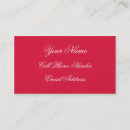 Recherche de standard cartes visite Rouge