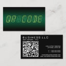 Recherche de code informatique cartes visite Haute technologie