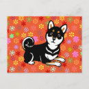 Recherche de inu shiba cartes postales Dessin