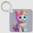 Recherche de licorne adorable porteclés Coloré