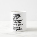 Recherche de concept tasses Typographie