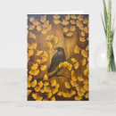 Recherche de ginkgo vœux cartes Jaune