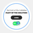 Recherche de pollution autocollants Terre