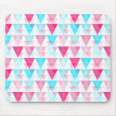 Recherche de triangle rose tapis souris Bleu