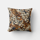 Recherche de peau de tigre coussins Noir