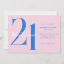 Recherche de bleu et rose anniversaire invitations Simple