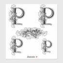 Recherche de p initial autocollants Initiale