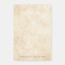 Recherche de papier parcheminé post its Cru