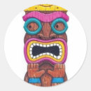 Recherche de tiki polynésien autocollants Masque