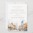 Recherche de vie urbaine invitations Aquarelle