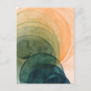 Recherche de chat abstrait cartes postales Vert