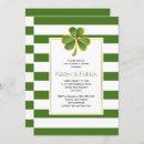 Recherche de vert irlandais mariage invitations Clou