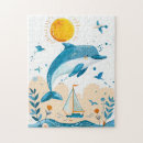 Recherche de dessin de dauphin puzzles Pour enfants