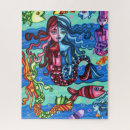 Recherche de peinture de sirène puzzles Plage