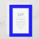 Recherche de bleu vert mariage invitations Classique