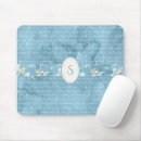 Recherche de chic shabby tapis souris Monogramme