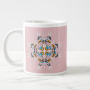 Recherche de mandala floral tasses Moderne